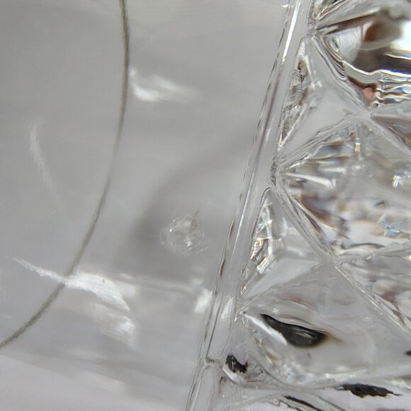 15 oz. Flat Tumbler Pressed Pattern Diamond Point Clear by Indiana Glass - Picture 7 of 10